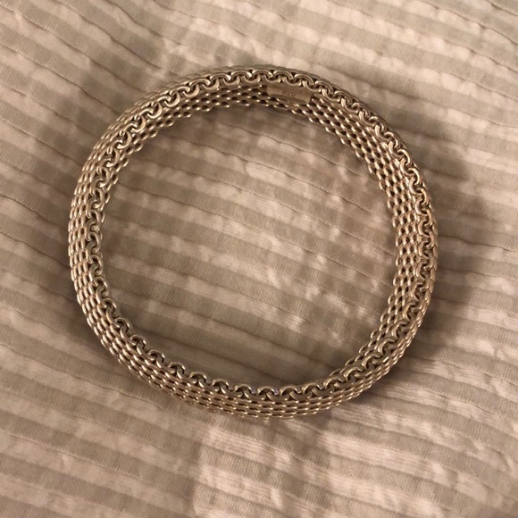 Authentic Tiffany Somerset Mesh Bracelet - Picture 2 of 3